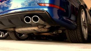 Audi S3 8V Unitronic downpipe Stock exhaust amp intake Cold start [upl. by Rema57]