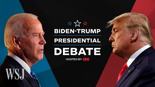 Full Debate Biden and Trump in the First 2024 Presidential Debate  WSJ [upl. by Wyatan9]