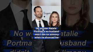 Nowonder Natalie Portmans exhusband didnt ask for alimony when hedivorced her fyp usa celebrity [upl. by Araik]