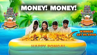 Pongal Team in Pongal Vazhthukal ❤️  Flip the bottle TAKE THE PONGAL KAASU challenge 🔥 [upl. by Solomon]