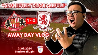 DERBY DAY DISASTER as Boro LOSE on Wearside…  Sunderland 10 Middlesbrough  Matchday Vlog 210924 [upl. by Yraek]