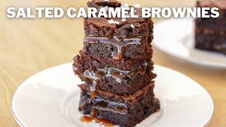 Salted Caramel Brownies Recipe [upl. by Nehpets44]