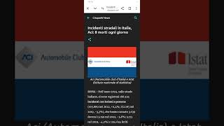 Incidenti stradali in Italia Aci 8 morti ogni giorno [upl. by Muiram323]