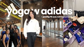 going to my first influencer event w adidas  getting PR amp surprising my friends [upl. by Rafaello]