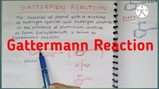 Gattermann Reaction [upl. by Fairlie]