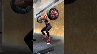 90kg served 4 ways  first time cleaning in a HOT MINUTE crossfit cleanse weightliftingtraining [upl. by Asirem]