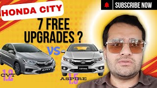 Honda City 12 CVT Vs 15 CVT Aspire Expert Comparison [upl. by Older]