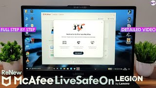 Protect Your Lenovo Legion 5 From Harmful Viruses  McAfeeLiveSafe 1 Year Step By Step Installation [upl. by Avan555]