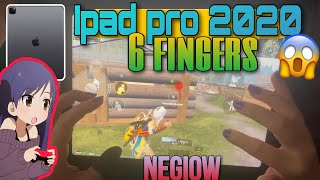 HANDCAM WITH REFLEX🔥HOW TO PLAY With 6FINGERS WITH IPAD PRO2020😰PUBGMOBILE [upl. by Boykins]