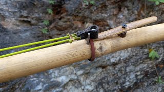 Diy Slingshot  How to make Bamboo slingshot [upl. by Deeann]