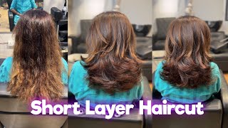 How To Short Layer Haircut  Short Haircut  short Step Haircut  Haircut Tutorial  Step Cut [upl. by Campy372]