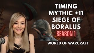 Timing mythic 11 Siege of Boralus  PVE  The War Within season 1  World of Warcraft  Rosaberry [upl. by Cookie]