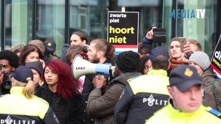 200 demonstranten aangehouden bij anti Zwarte Piet demonstratie Rotterdam [upl. by Esyla]