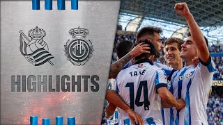 HIGHLIGHTS  LaLiga  J10  Real Sociedad 1  0 RCD Mallorca [upl. by Kcira]