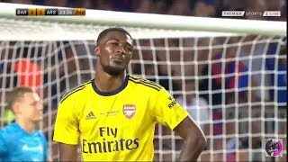 Ainsley Maitland Niles Own Goal vs Arsenal 11 Barcelona vs Arsenal  08042019 [upl. by Tnairb125]