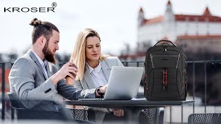 KROSER Travel Laptop Backpack 184 inch XXXL Computer Backpack Stylish College Backpack [upl. by Platt]