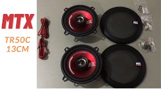 MTX Speakers TR50C 13cm unboxing Peugeot 106 [upl. by Ahsiemat]