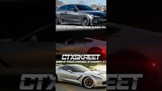 900hp corvette c7 vs 900hp m4 competition bmw bmwm4 corvette corvettec7 rollracing rollrace [upl. by Haisa]