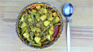 TÜRKISCHER BOHNENEINTOPF MIT HACKFLEISCH UND KARTOFFELN  Lecker [upl. by Mariano]