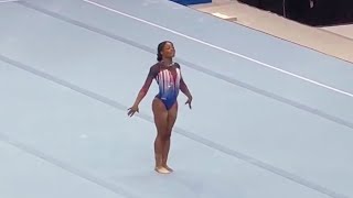 Kaliya Lincoln  14150 Floor  2024 Olympic Gymnastics Trials Day 1 [upl. by Atilrak]