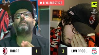 MILANLIVERPOOL 13 LIVE REACTION  quotSIAMO NEL PANICOquot  TIFOSIAMO [upl. by Liahkim]