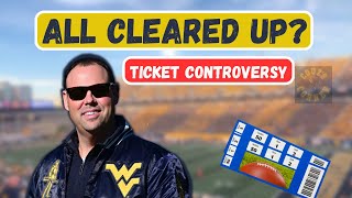 UPDATE WVU Explains Ticket Controversy with Former Football Players [upl. by Aeret]