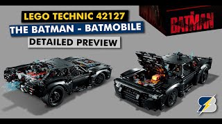 LEGO Technic 42127  The Batman Batmobile  detailed preview [upl. by Nikoletta]