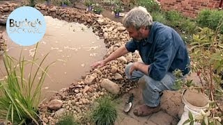 Burkes Backyard How To Build a Natural Looking Pond Billabong Garden Makeover [upl. by Lednyk]