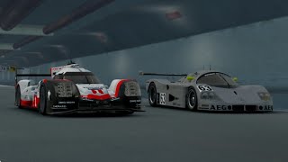 Mercedes Sauber C9 vs Porsche 919  Nürburgring Nordschleife  Assoluto Racing [upl. by Veronique]