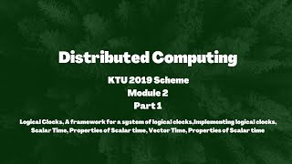 Distributed Computing KTU 2019 Scheme Module 2 Part 1 [upl. by Cinemod]