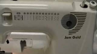 Janome Jem Gold 660 Sewing Machine Demo [upl. by Adriell]