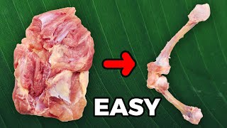 How To Debone a Chicken Leg [upl. by Anevad]