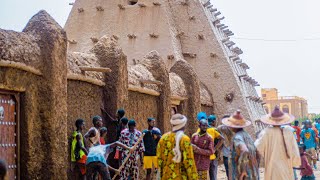 Crépissage de la mosquée de Sankoré Tombouctou [upl. by Eliezer]