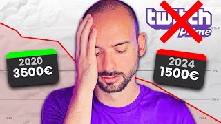 TAGLIO del Twitch PRIME Quanto Diminuiscono i GUADAGNI [upl. by Llezom]