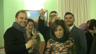 Capodanno 2016 brindisi del Consiglio Comunale Fondazione Matera 2019 e Rai [upl. by Tuesday]