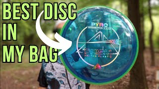 PROTON PRISM PYRO  Axiom Discs overstable midrange  Disc Golf Review [upl. by Llehsram]