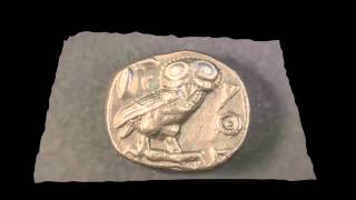 Athenian Owl Tetradrachm 3D Simulation [upl. by Niriam886]