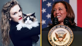 Taylor Swift Endorses Kamala Harris Calls Herself ‘Childless Cat Lady’ [upl. by Jaehne]