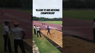 National championship 2024 athletics olympicathlete ceylon fypシ゚viral cr7 ronaldo triplejump [upl. by Araem]