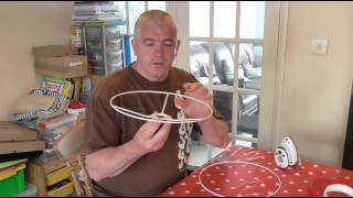 How to make a Fabric Lamp shade [upl. by Jsandye]