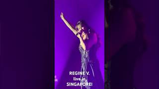 REGINE VELASQUEZ live in SG followers highlight expohall concert eventphotographer fyp [upl. by Attiuqaj37]