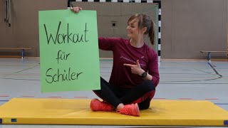 4 WORKOUT FÜR SCHÜLER  Zirkeltraining zum Mitmachen [upl. by Essilec]