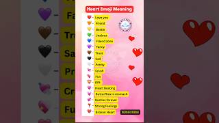 Heart ❤️ Emoji Meaning ael akhlaque english grammar shorts youtubeshorts reels heart emoji [upl. by Hy]