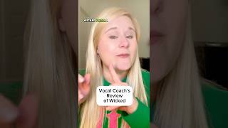 Vocal Coach review of Wicked💚 vocalcoach wicked musicaltheatre voicecoach singing [upl. by Udela]