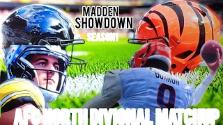 MADDEN SHOWDOWN SEASON 1 BENGALS  STEELERS CAN THE STEELERS HOLD OFF THE BENGALS [upl. by Chelsey185]