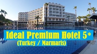 Overview hotel Ideal Premium Hotel 5 Turkey  Marmaris [upl. by Garlan]