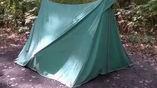 Boy Scouts Voyager Canvas Vintage Aframe Tent [upl. by Sandell]