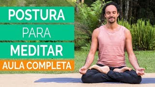 💡Posições de Yoga  Como fazer a postura da meditação ou postura da lotus [upl. by Cirted]