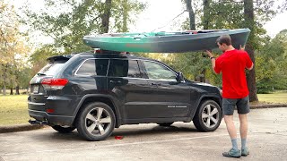 Solo Kayak Loading Hack  Car Top 100lbs in 2min [upl. by Siobhan]