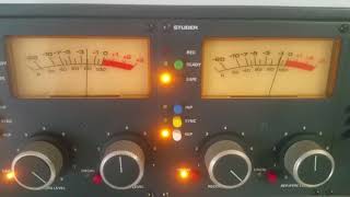 Studer A820 Recorded tones at 0VU  Audio attenuation in reproduction [upl. by Asillem]